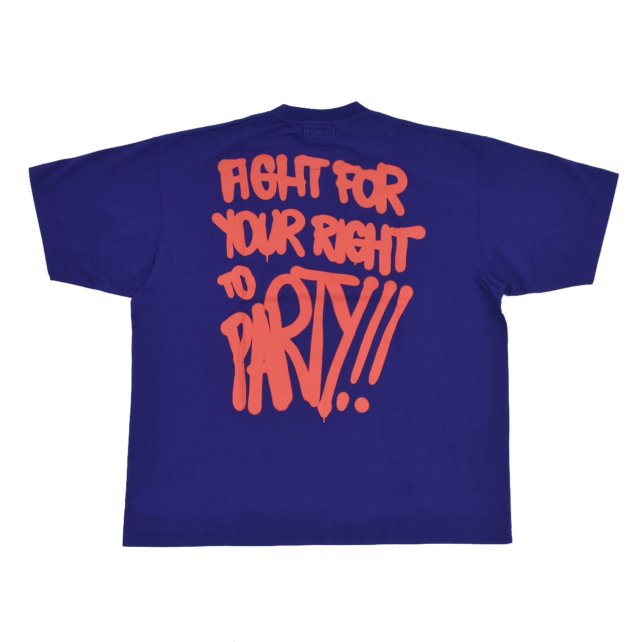【VETEMENTS】PARTY ANARCHY T-SHIRT(ROYAL BLUE) - 2