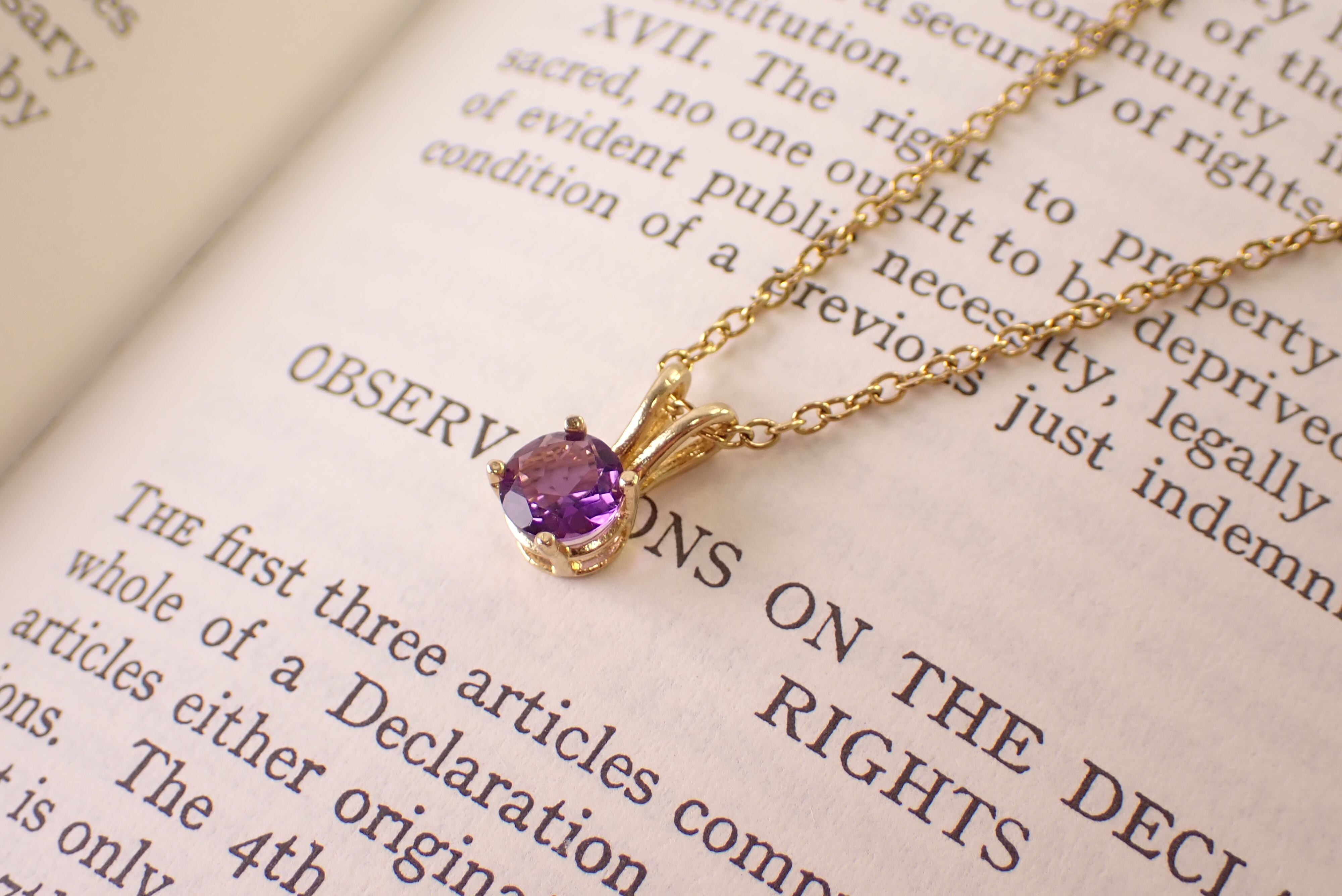 アメジストネックレス 0.65ct [D12‐159] | differencee(ディファレンシー)