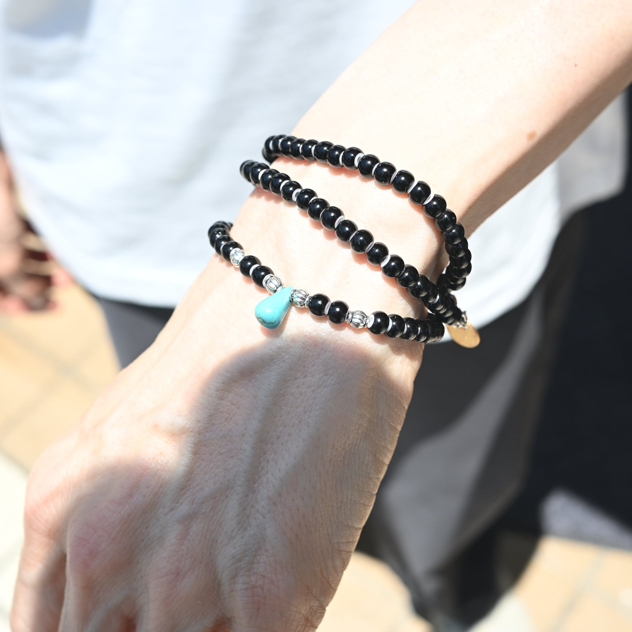 BW White Hearts Necklace & Bracelet | Button Works Store ボタン