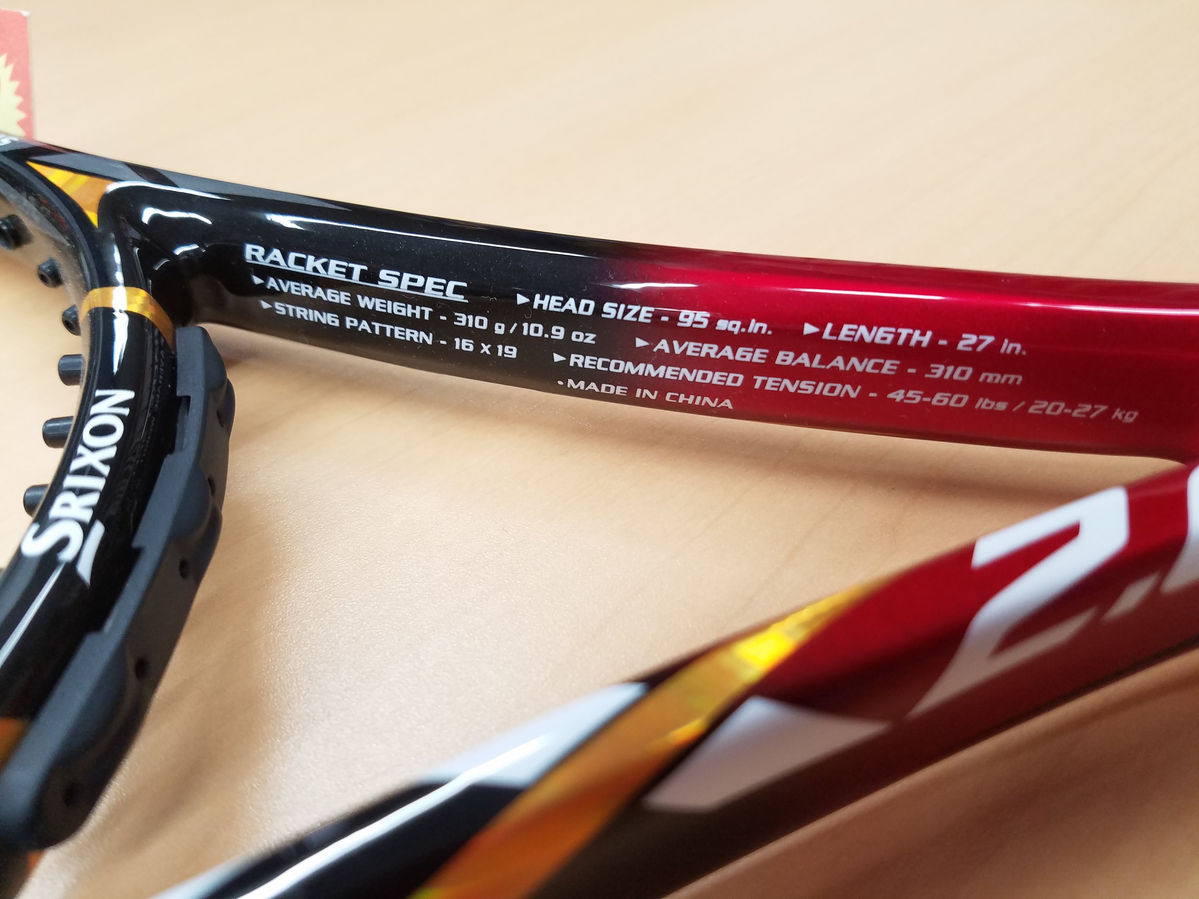 スリクソン テニスラケット Revo CX2.0Tour | Tatsuya