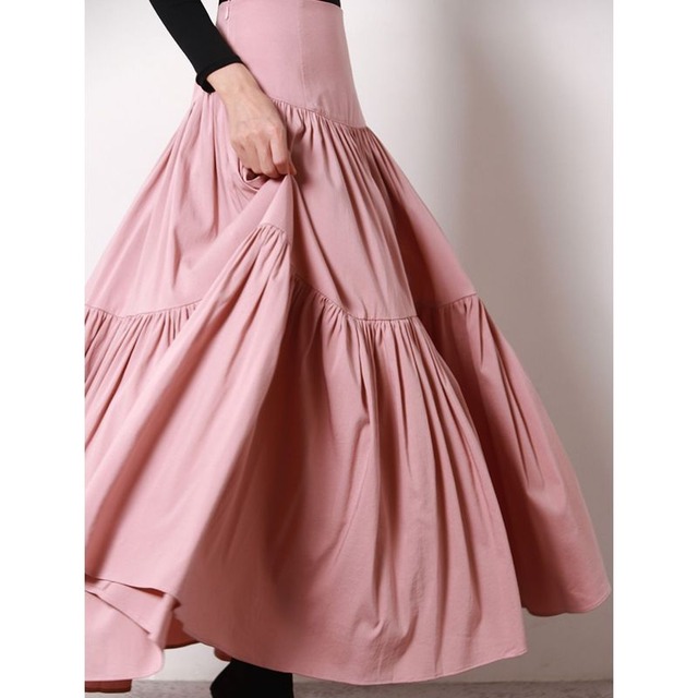 ハイウエストティアードスカート　23144