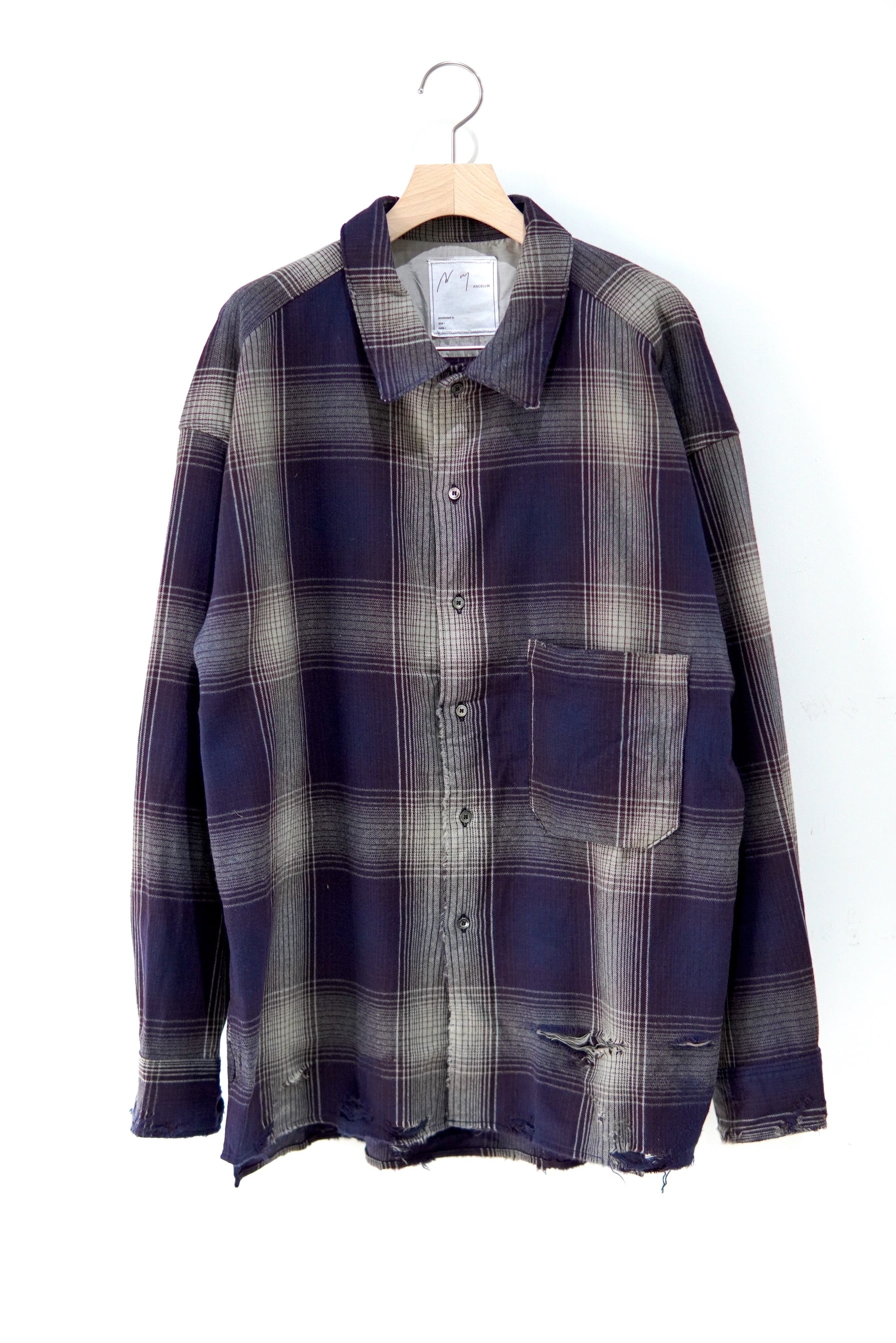 ANCELLM / FLANNEL CHECK SHIRTS / ANC-SH23 | POETRY