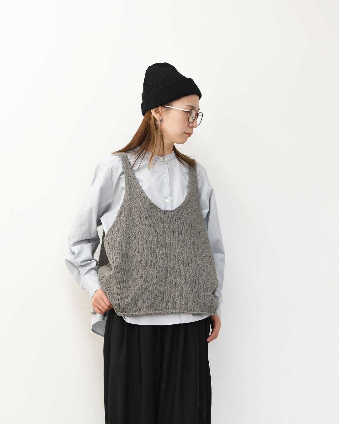 mizuiro ind [ミズイロ インド] Lily-yarn vest [3-220118] リリー