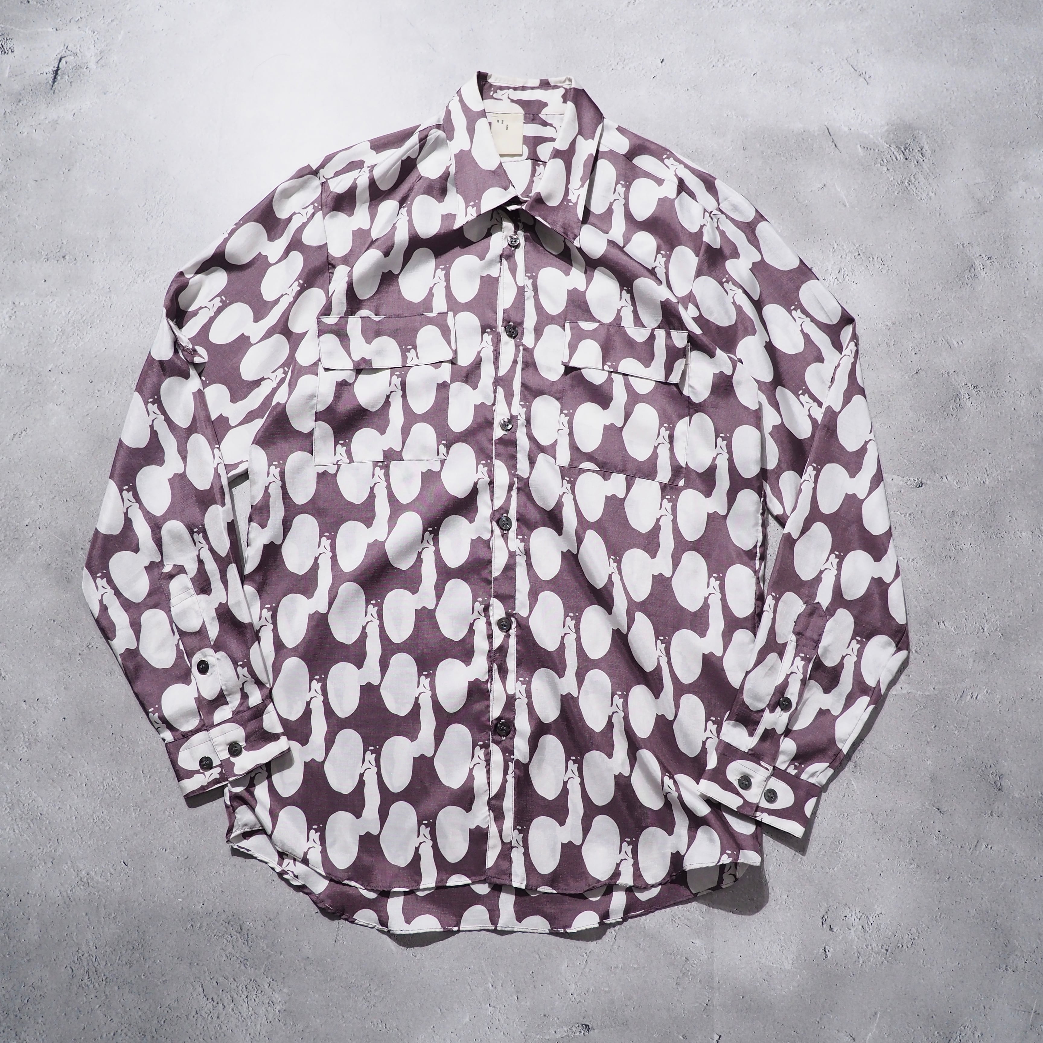 ” N.HOOLYWOOD ” Drop Dot all pattern Long sleeve shirt