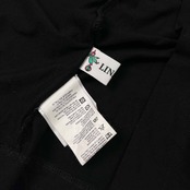 イタリア製 LINA PIERO リーナピエロ プリント レーヨン 半袖Tシャツ カットソー サイズ L /ブラック/レディース