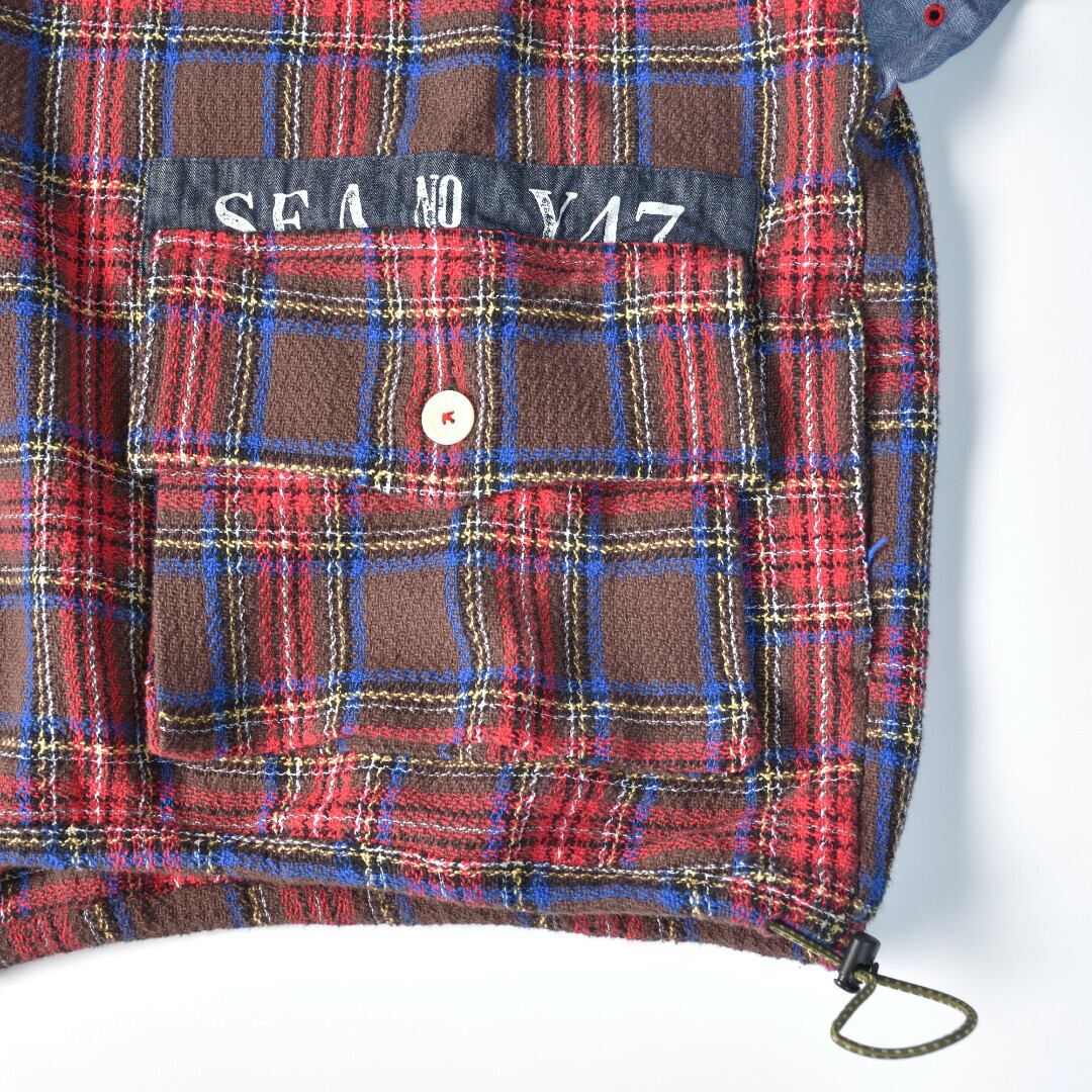 快晴堂 カイセイドウ ガールズタータンチェック・アルピーノスタンドヤッケ・ココアタータン【送料無料】