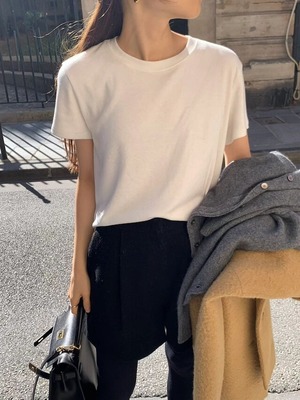 [OUNCE] kimo plain tee (即納)