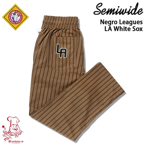 Chef Pants Semiwide Negro Leagues LA White Sox セミワイド UNISEX 男女兼用 Cookman クックマン イージーパンツ アメリカ