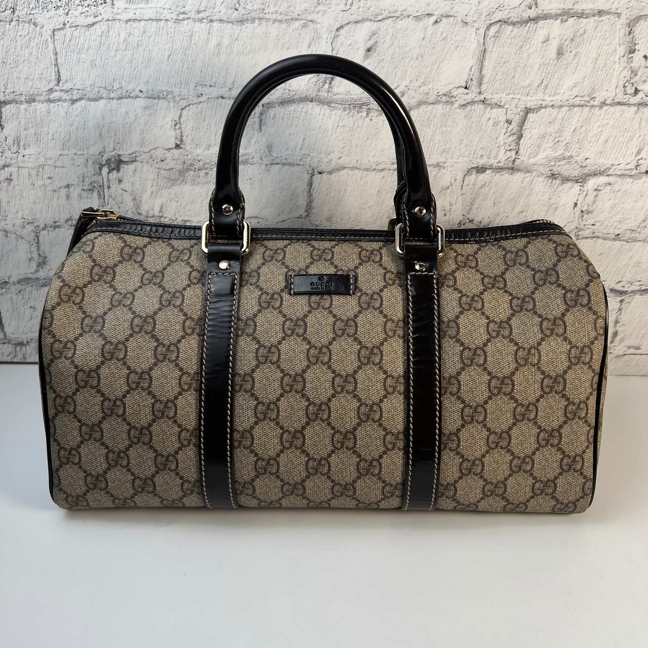 【最終処分SALE】GUCCI グッチ  GG柄  ハンドバッグ ベージュ A-8771