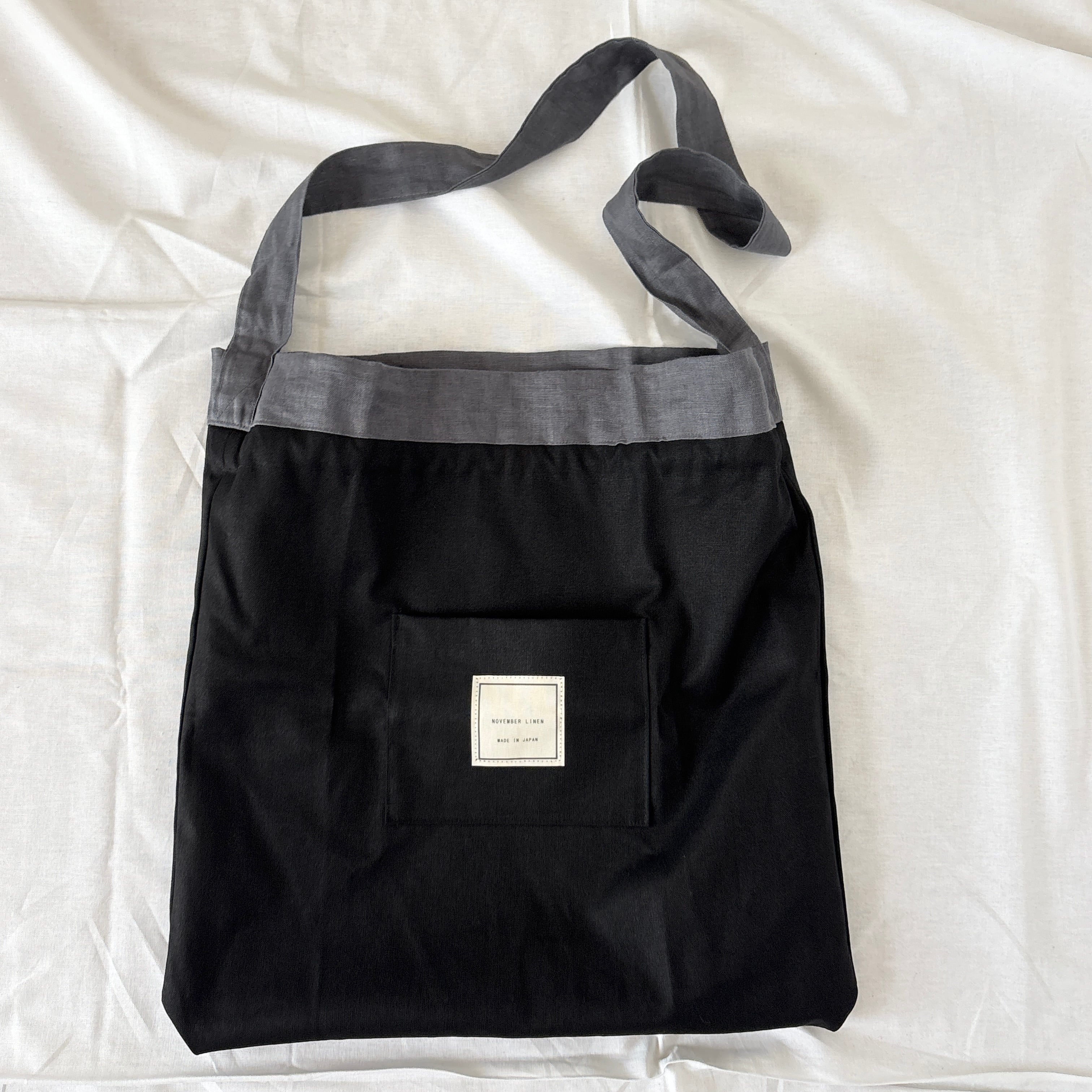 NOVEMBER LINEN リネン巾着ショルダーバッグ | drôletyque