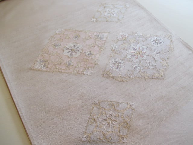 九寸名古屋帯 すくい織り 装飾菱 | きもの桜