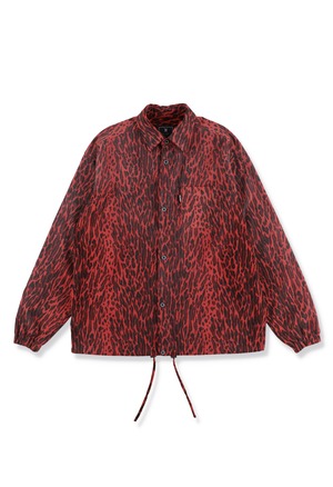 LEOPARD SHIRTS JACKET RED