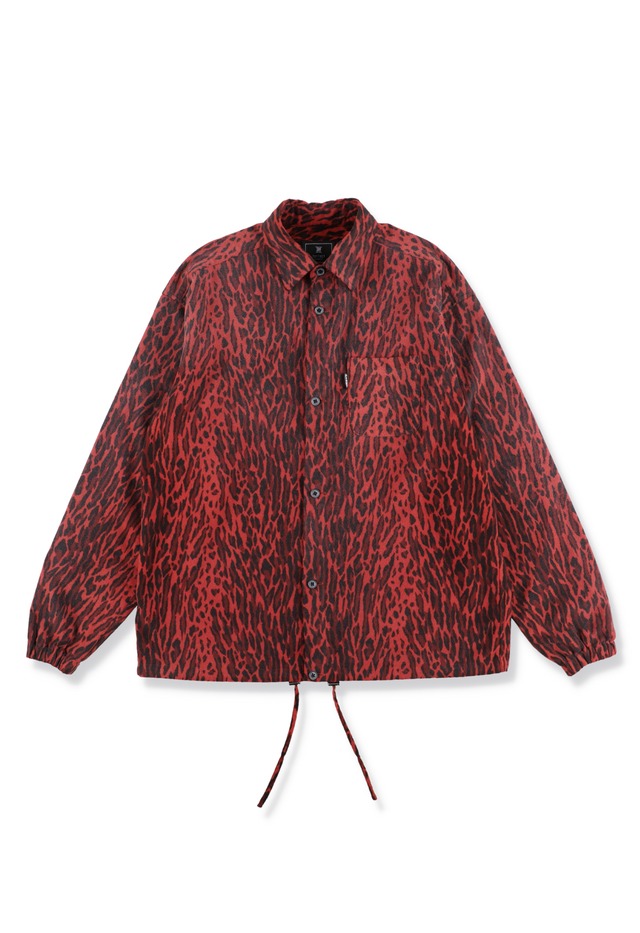 LEOPARD SHIRTS JACKET RED