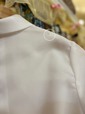 vintage white blouse with belt