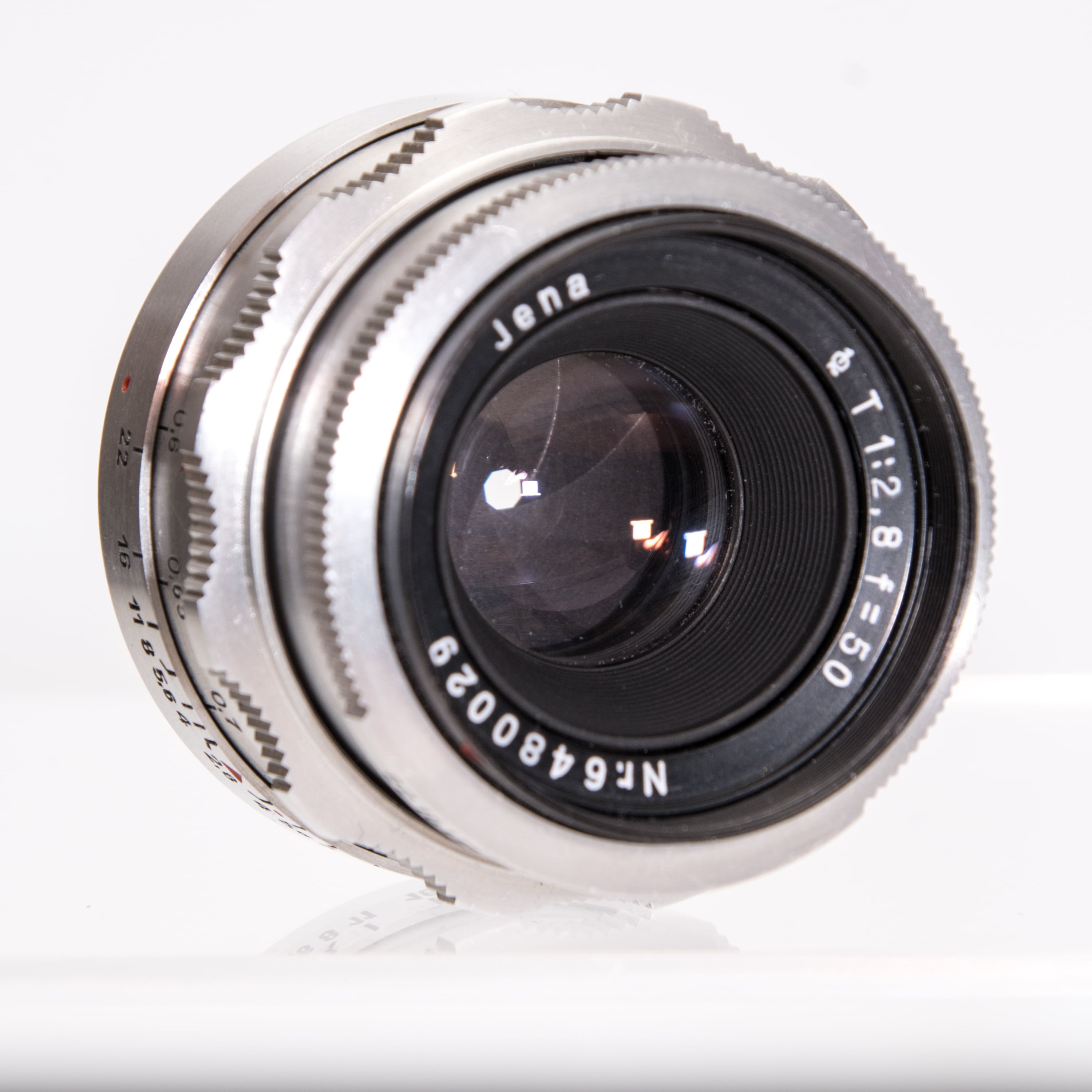 【中古】Carl Zeiss カールツァイス aus JENA T 50mm f/2.8 エキザクタマウント Carl Zeiss Jena Tessar 50mm F2.8 エキザクタマウント 6480029【並品