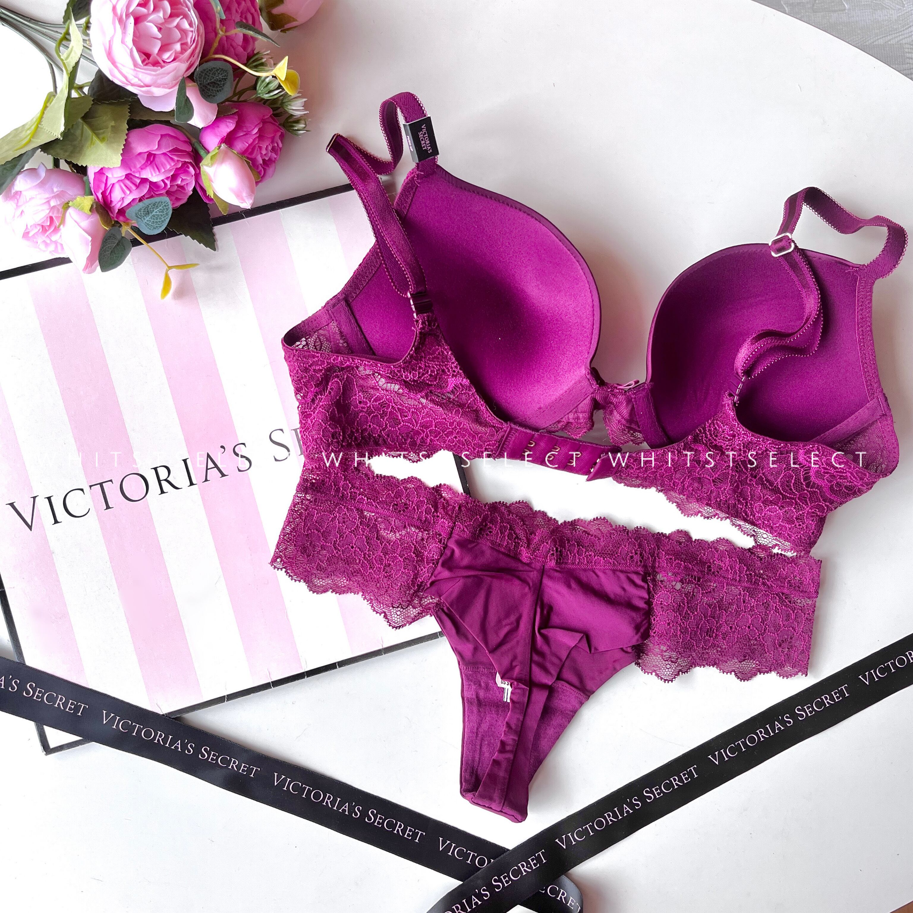 victoria's secret PINK プッシュアップブラ&ロゴショーツ