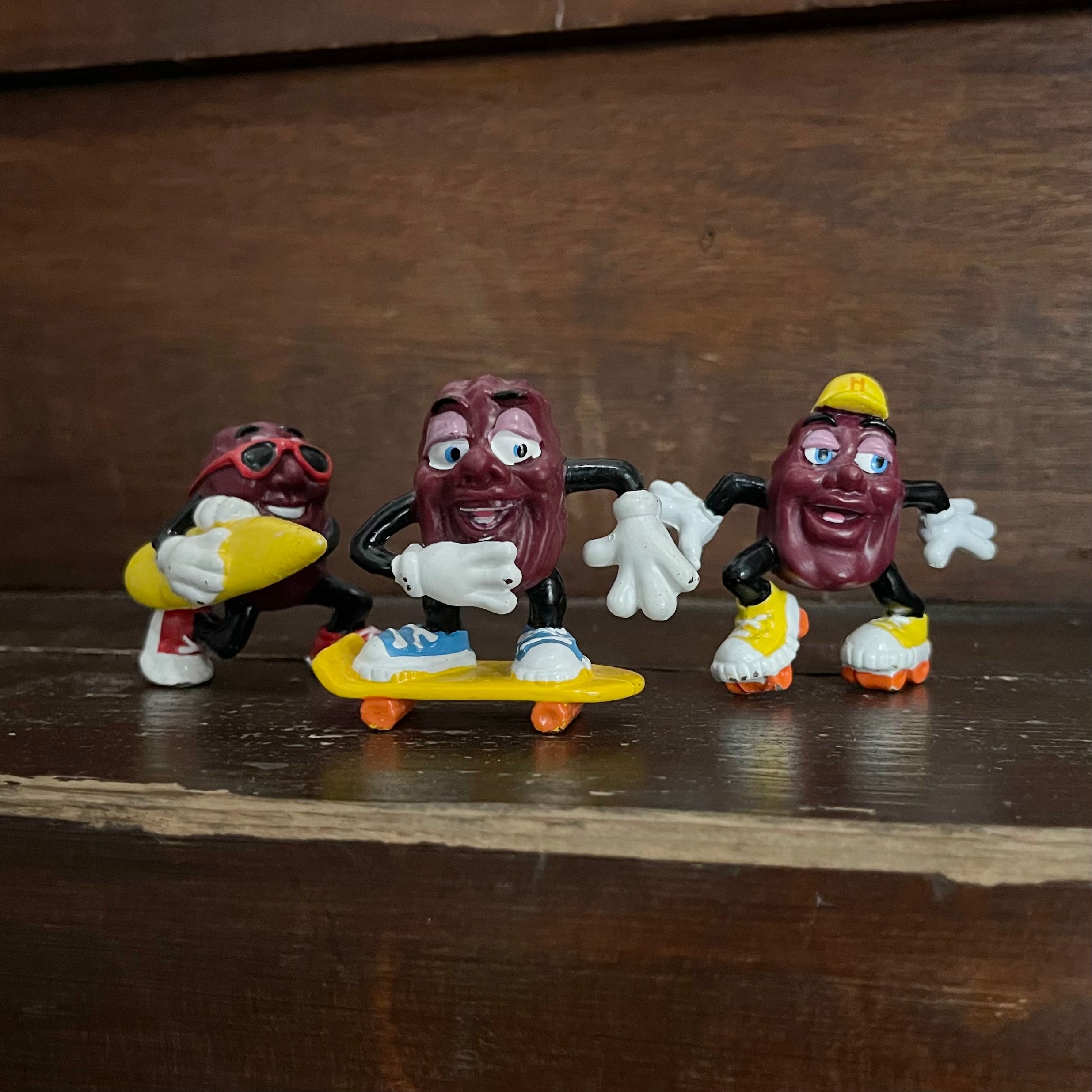 【3set】1980s California Raisins PVC Figure カリフォルニアレーズンズ