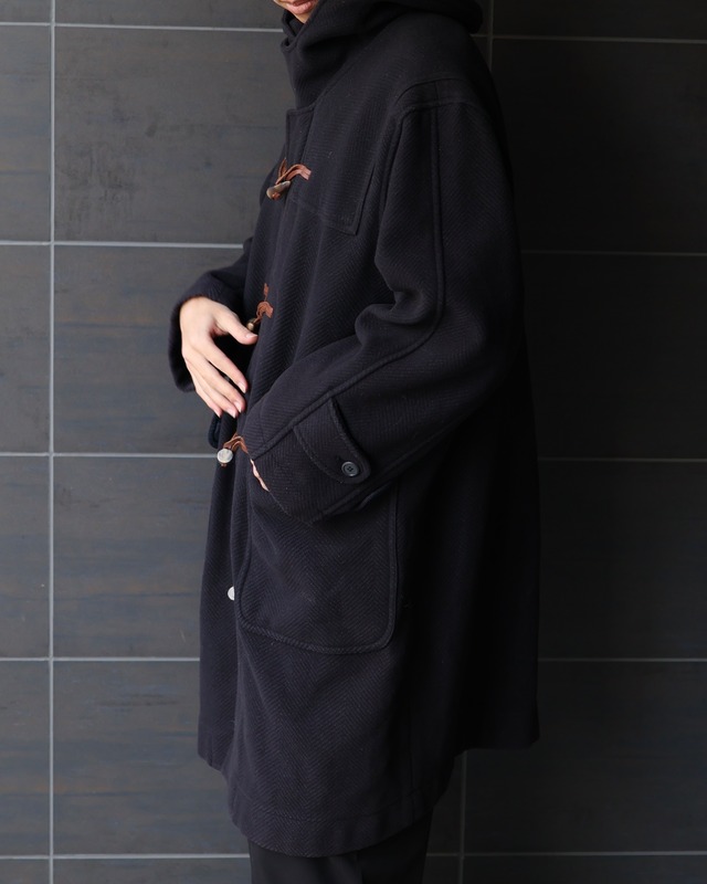 chin strap duffle coat