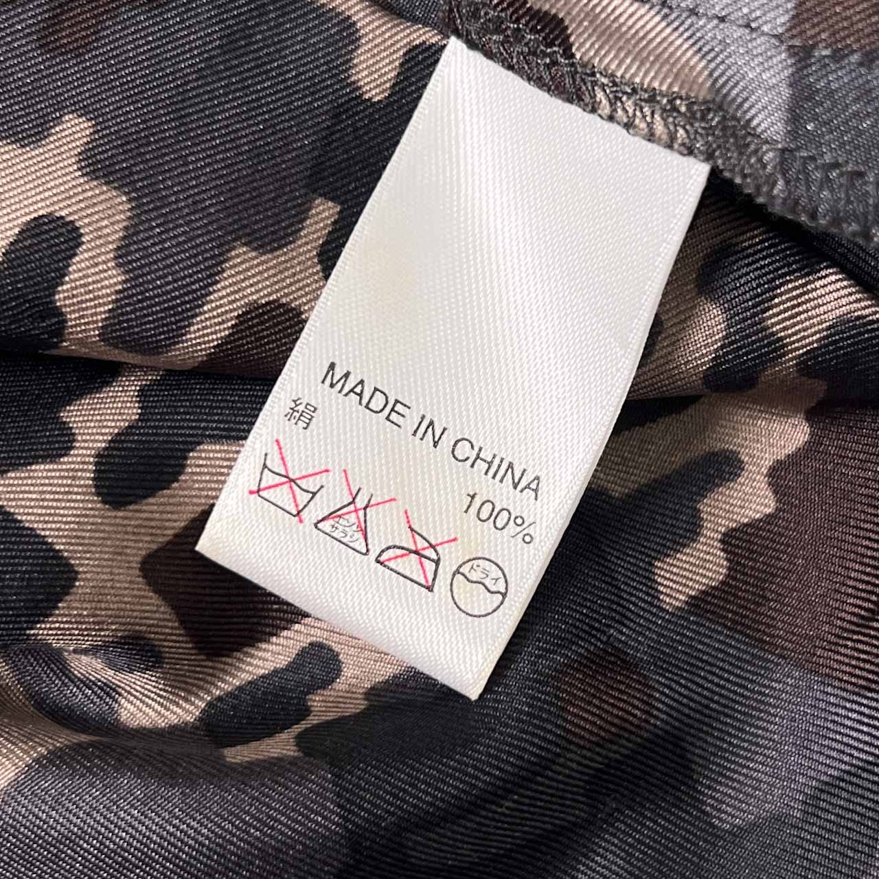 シルク100% BANANA REPUBLIC バナナリパブリック バナリパ スキッパー 総柄 タック 半袖 ワンピース 0/マルチ レディース レトロ