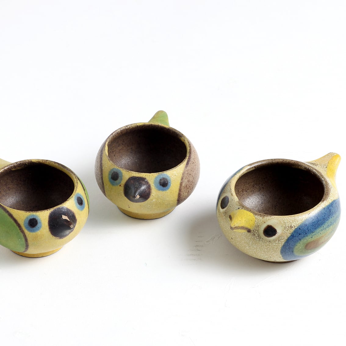 DYBDAHL/ディブダール/小鳥エッグカップブラウン系北欧雑貨