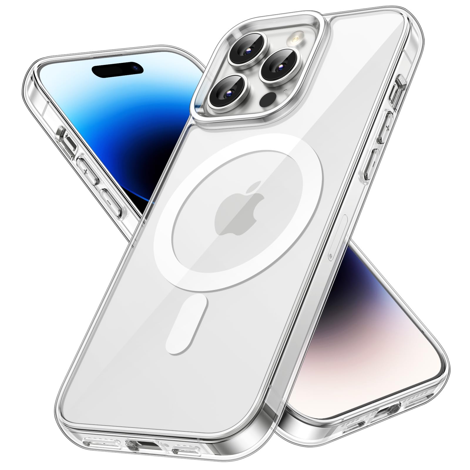 JETech iPhone 14 Pro用 マグネットケース (クリア)