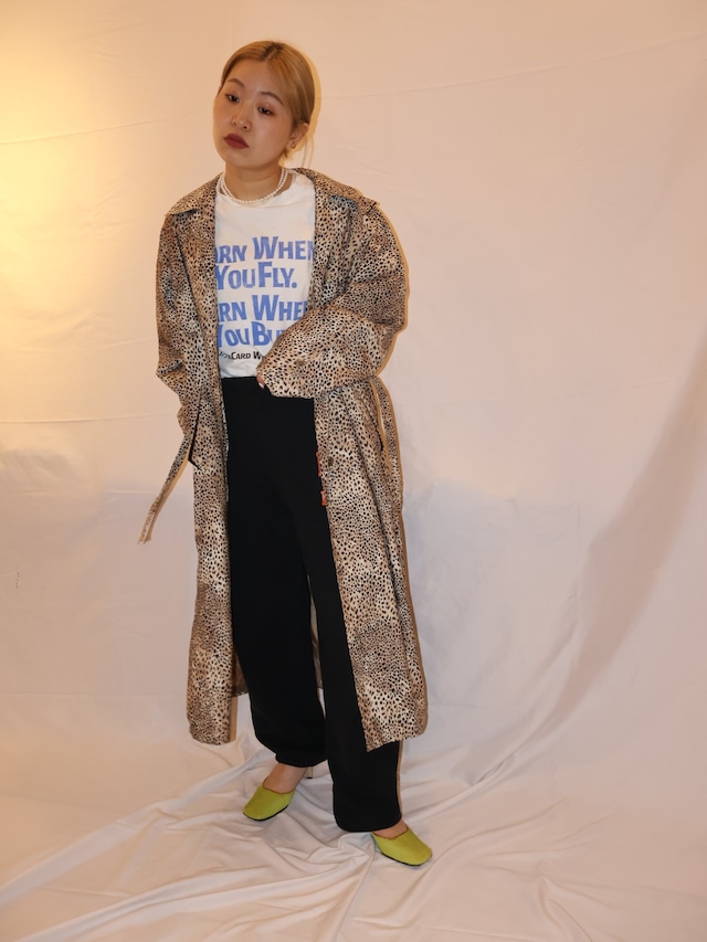 leopard nylon coat【1017】