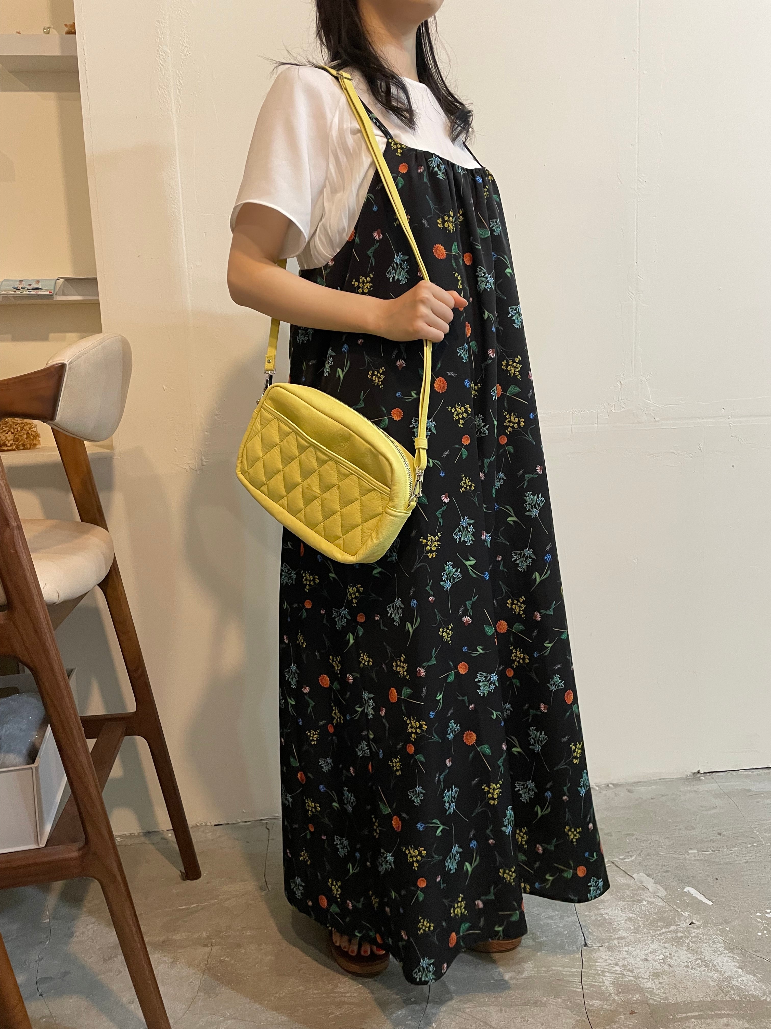 墨田区産 ピッグレザーキルティングショルダーバッグ