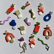 ポリマークレイピアス - 49