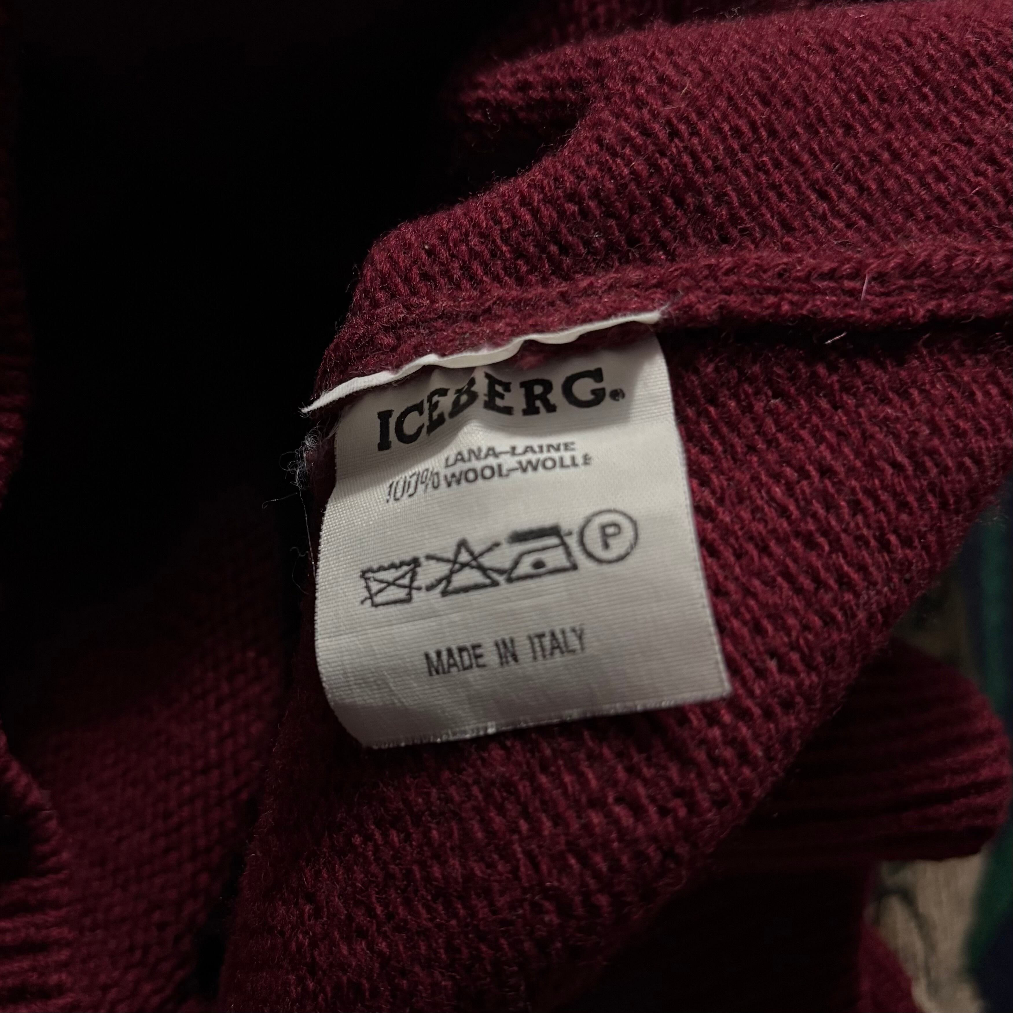 vintage ICEBERG × 007 wool knit cardigan | NOIR ONLINE