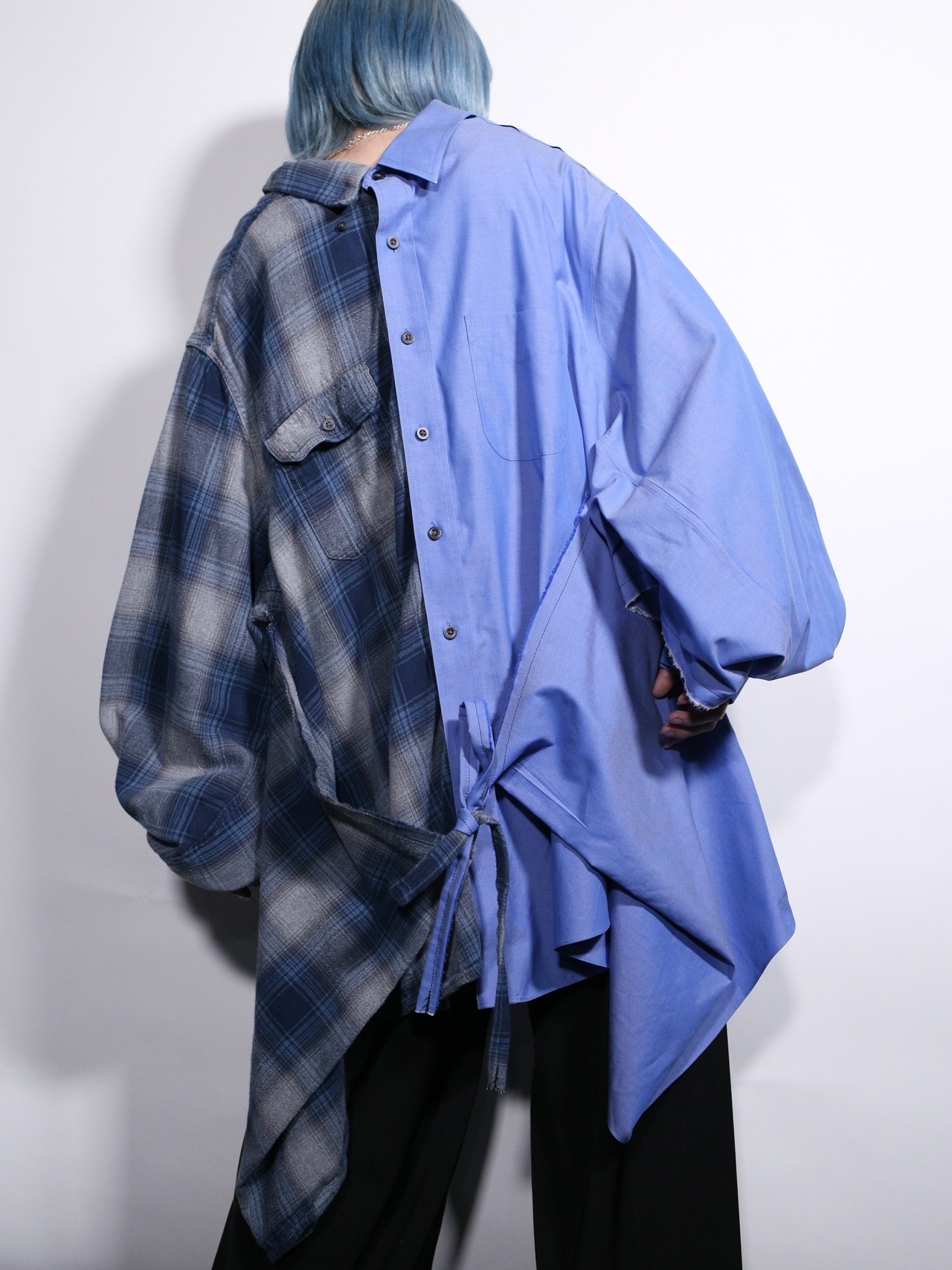 REMAKE / 変形 docking design asymmetry shirt - 5