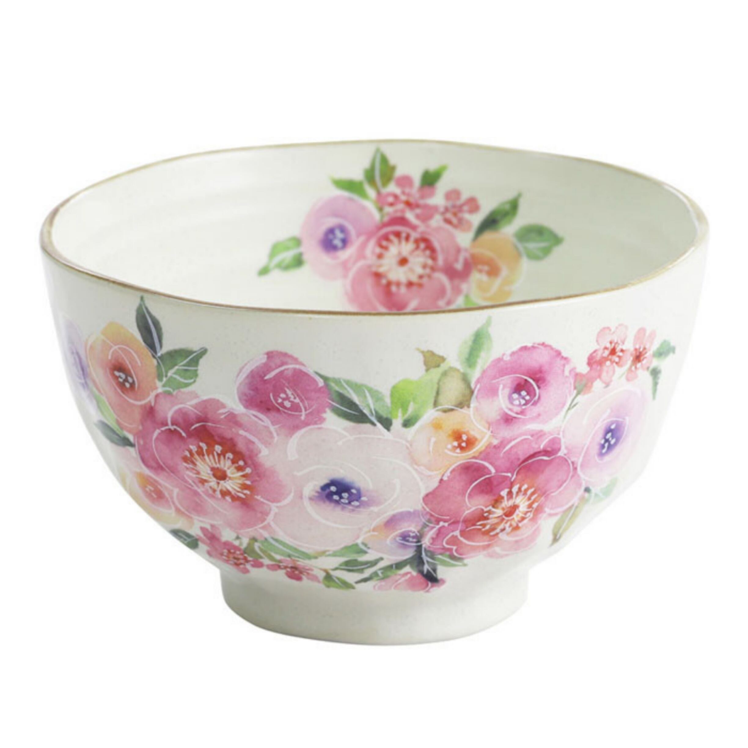 美濃焼陶器 お茶碗 花言葉桃色 【和雑貨屋 小物小町】 | 和雑貨屋
