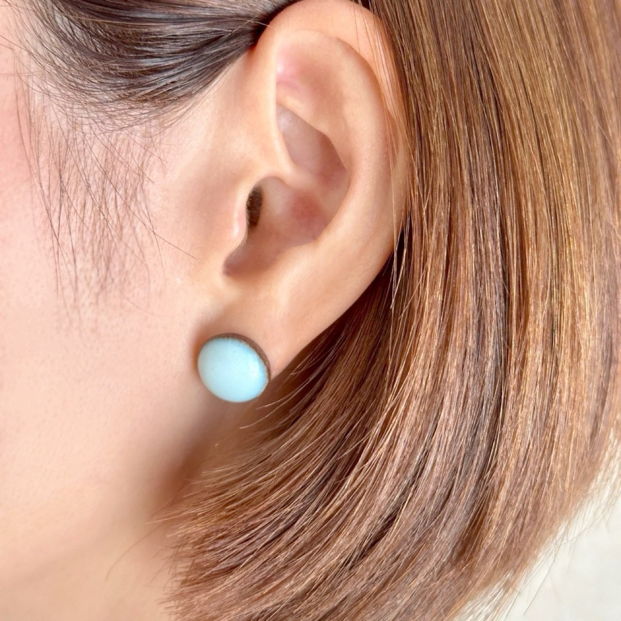 月白ピアス　アクセサリー　ジュエリー　伝統工芸