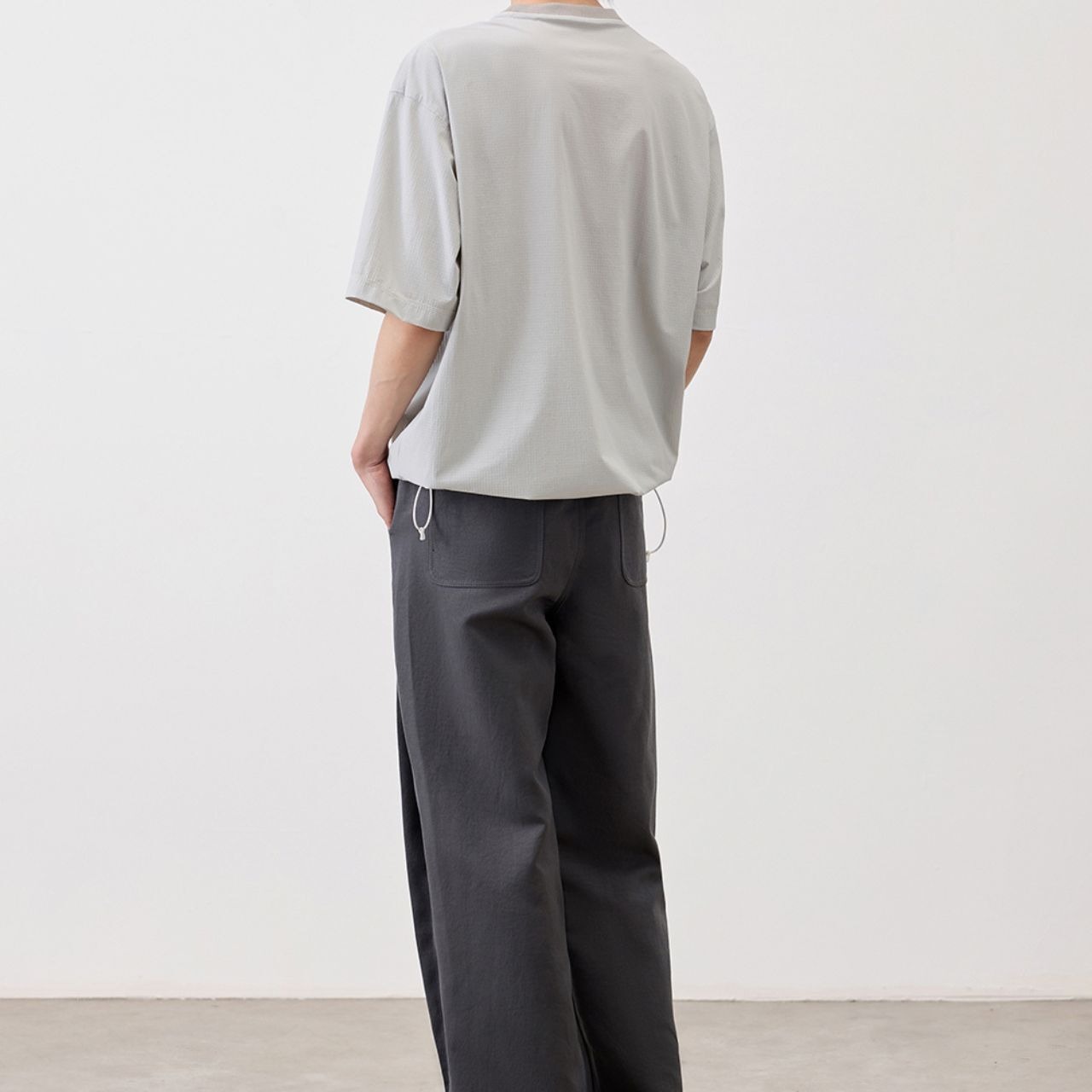 裾ドローコードTシャツ　MT0170006