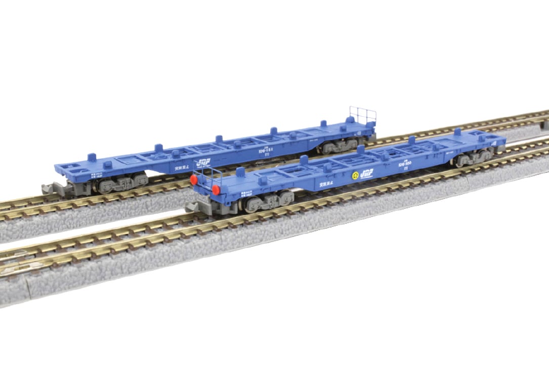T007-1 コキ106 ブルー 2両セット (Koki 106 Blue Color Set) ロクハン ＢＡＳＥ.ＳＨＯＰ ｜【公式】鉄道模型通販  Zゲージ Zショーティー