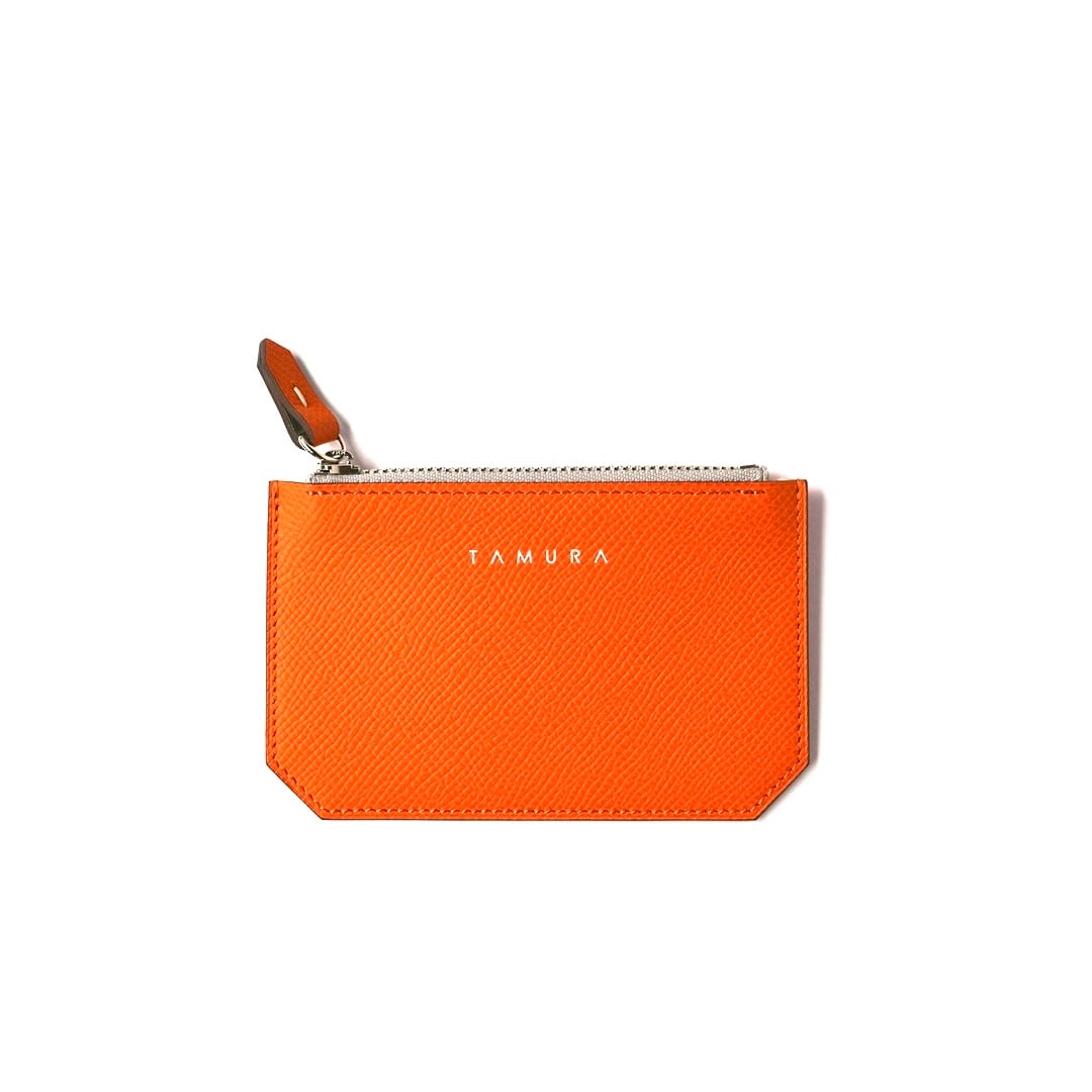 ファスナーコインケース ＜Scutum＞・オレンジ | TAMURA ONLINE STORE