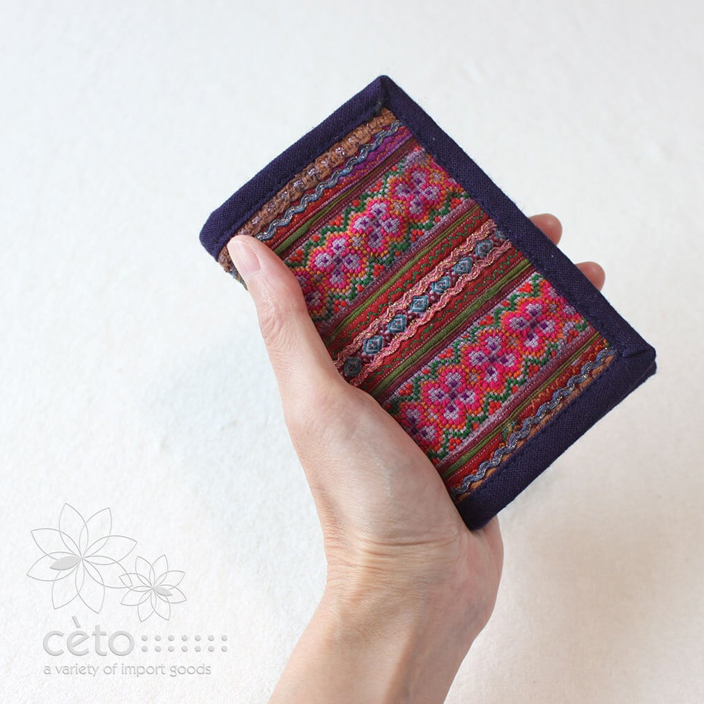 モン族刺繍布 ３つ折り財布 ＊メール便送料無料＊ | cèto（チェト）