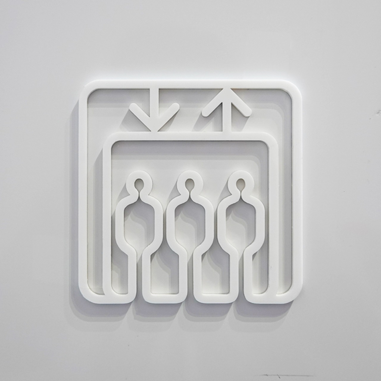 ツケレルン（エレベーターサイン）軽量 アクリル 壁付け 看板 標識 （エレベーターサイン）kabe-0029 - 1