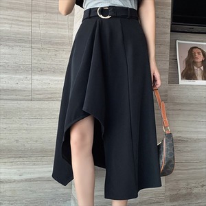 【送料無料】 ロングスカート スカート アシンメトリー ベルティングスカート ロング ロング丈 ミモレ丈 アンクル丈 フレア Aライン シンプル ハイウエスト かわいい 大人可愛い きれいめ カジュアル 大人 上品 おしゃれ お洒落 レトロ こなれ感 コンサバ系 抜け感 モード系 無地 秋 30代 40代 レディース 女性用 ママ ママ服 ママコーデ デート お出かけ お呼ばれ パーティー 休日 お茶会 女子会 着回し 普段使い 重ね着 韓国 韓国系 ファッション コーデ 体型カバー 定番 プチプラ