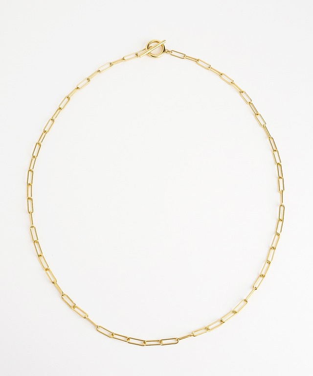 【ISOLATION / アイソレーション】Silver925 Rectangle Chain Long Necklace 60cm / レクタングルチェーンロングネックレス