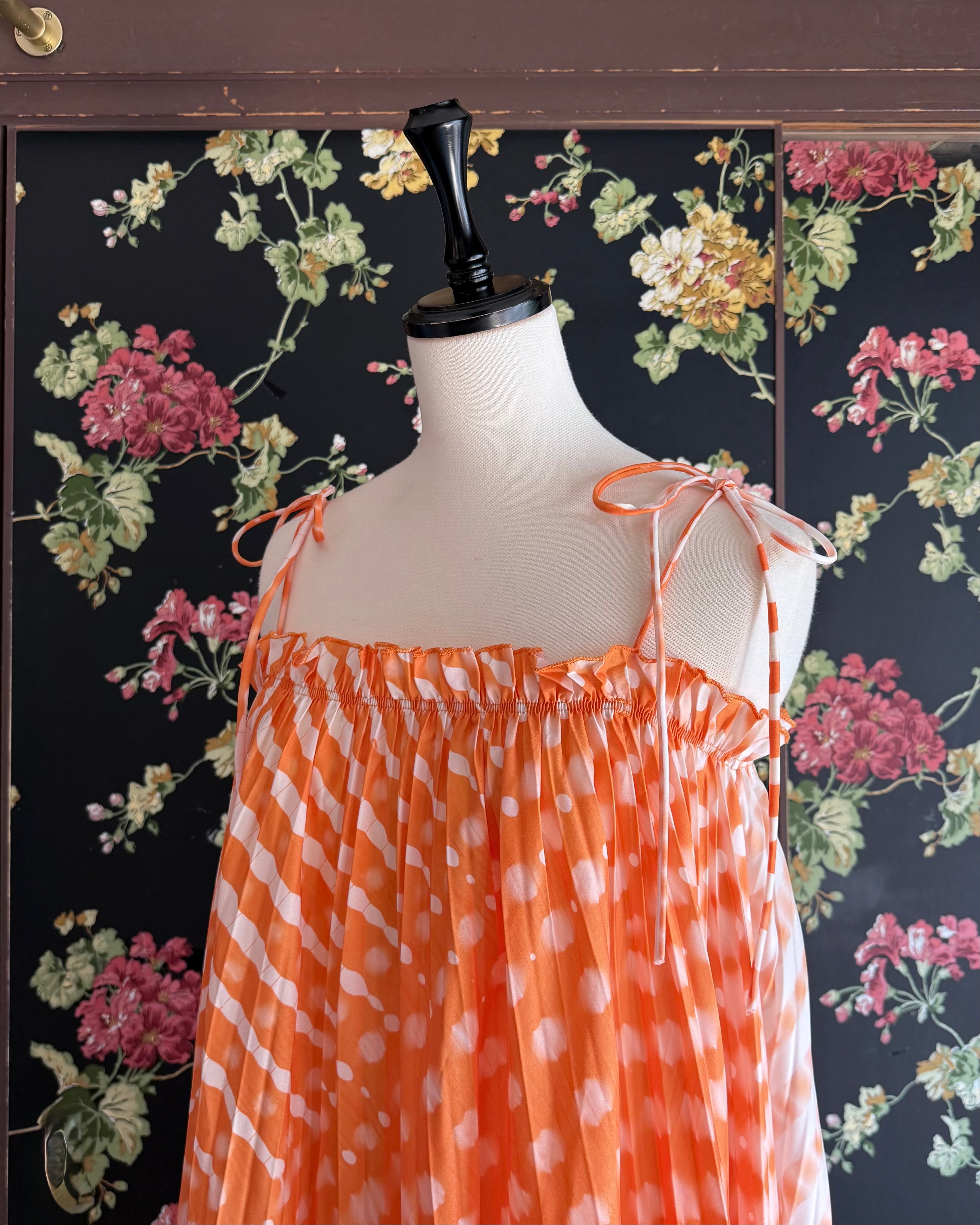 D1973◇ Romantic Summer Casual ショルダーリボン グラデーション