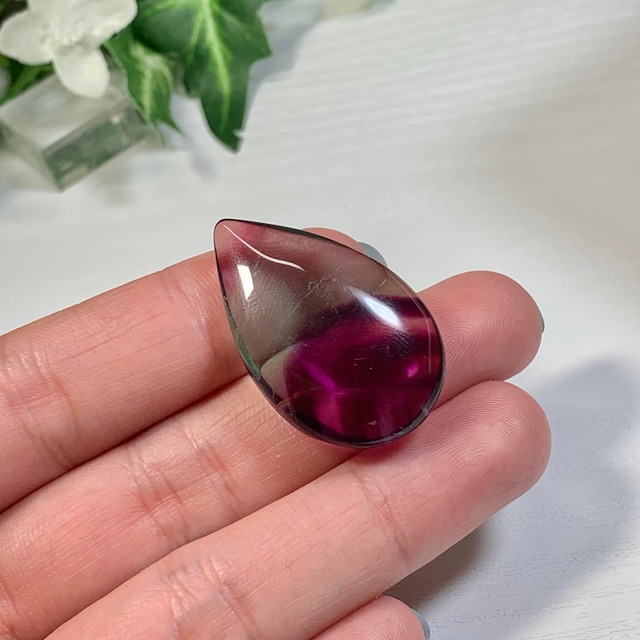 5.透明度高☆グラデーションフローライトルース・しずく型