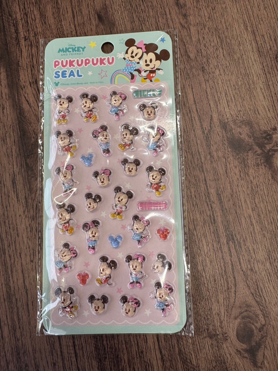 公式 ディズニー ぷくぷくシール | ぶんぐのゆにおん 文具 手作り