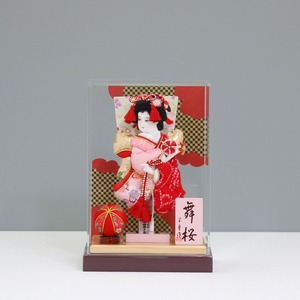 【舞桜無垢 振袖羽子板 7号】 羽子板飾り アクリルケース飾り 羽子板|有松|振袖|和モダン|コンパクト