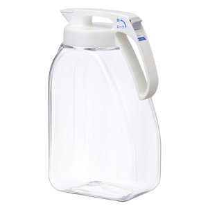 【在庫のみ】岩崎工業 ラストロウェア 冷水筒 3.0L シームレス ピッチャー 熱湯可 日本製 麦茶ポット 3リットル 冷水ポット 麦茶ボトル お茶ポット 水出しコーヒー 水出し 冷茶 冷水筒 ボトル ジャグ 横置き 耐熱 広口 ホワイト K-1287 W