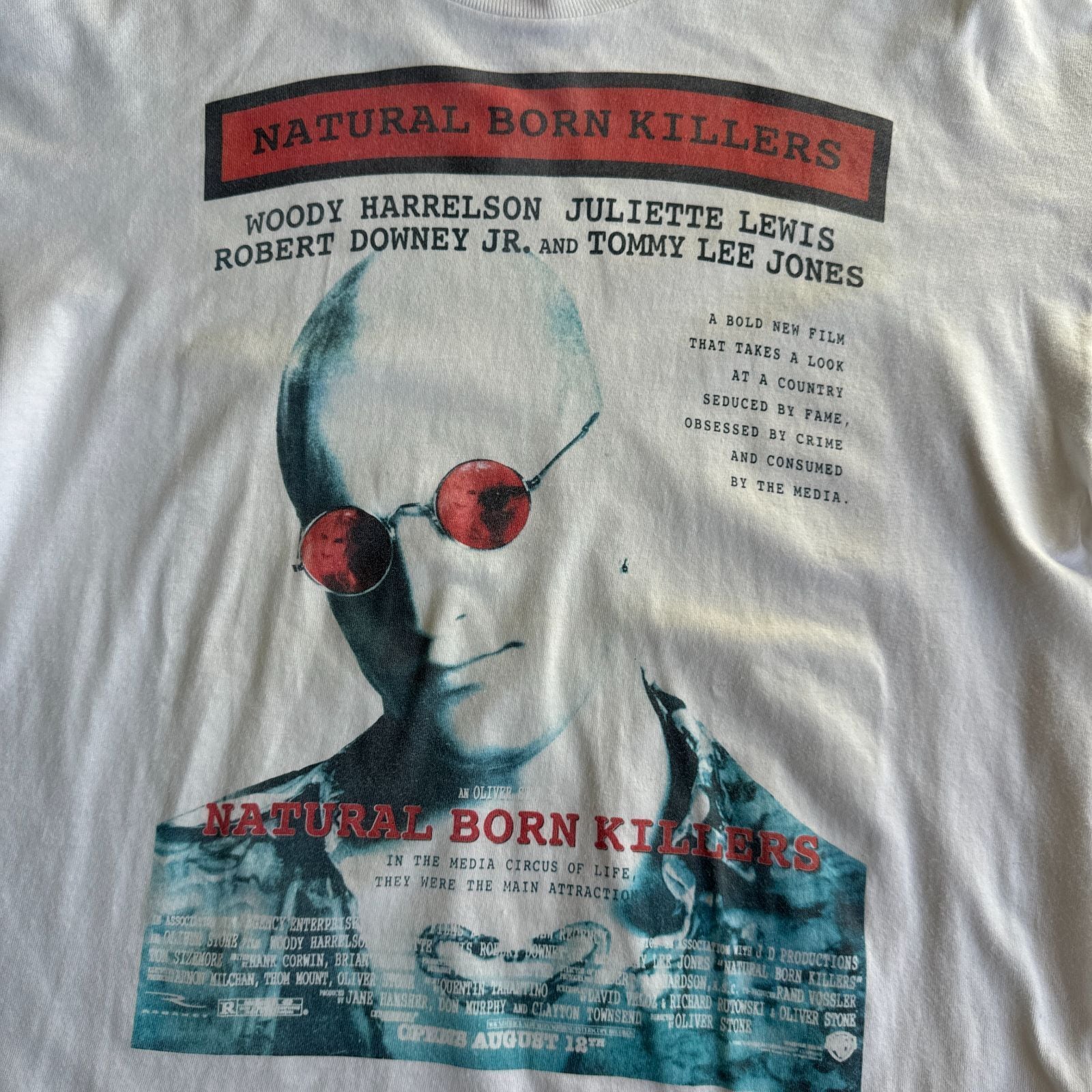 90s Natural Born Killers プロモーション プリント ユーロ Tシャツ M