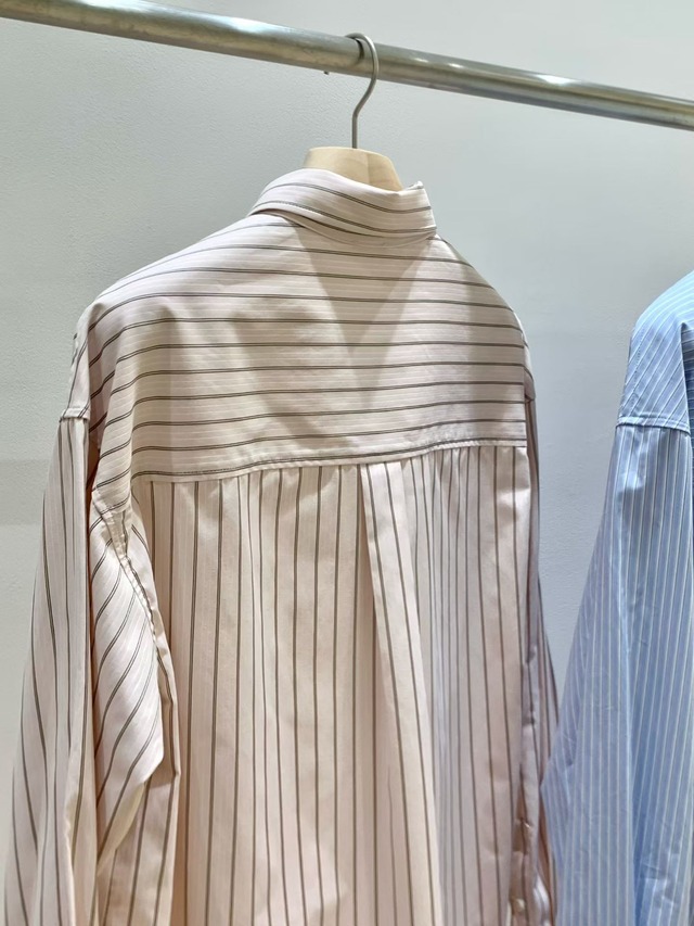 (予約) HAUS / Plat stripe shirts 2color