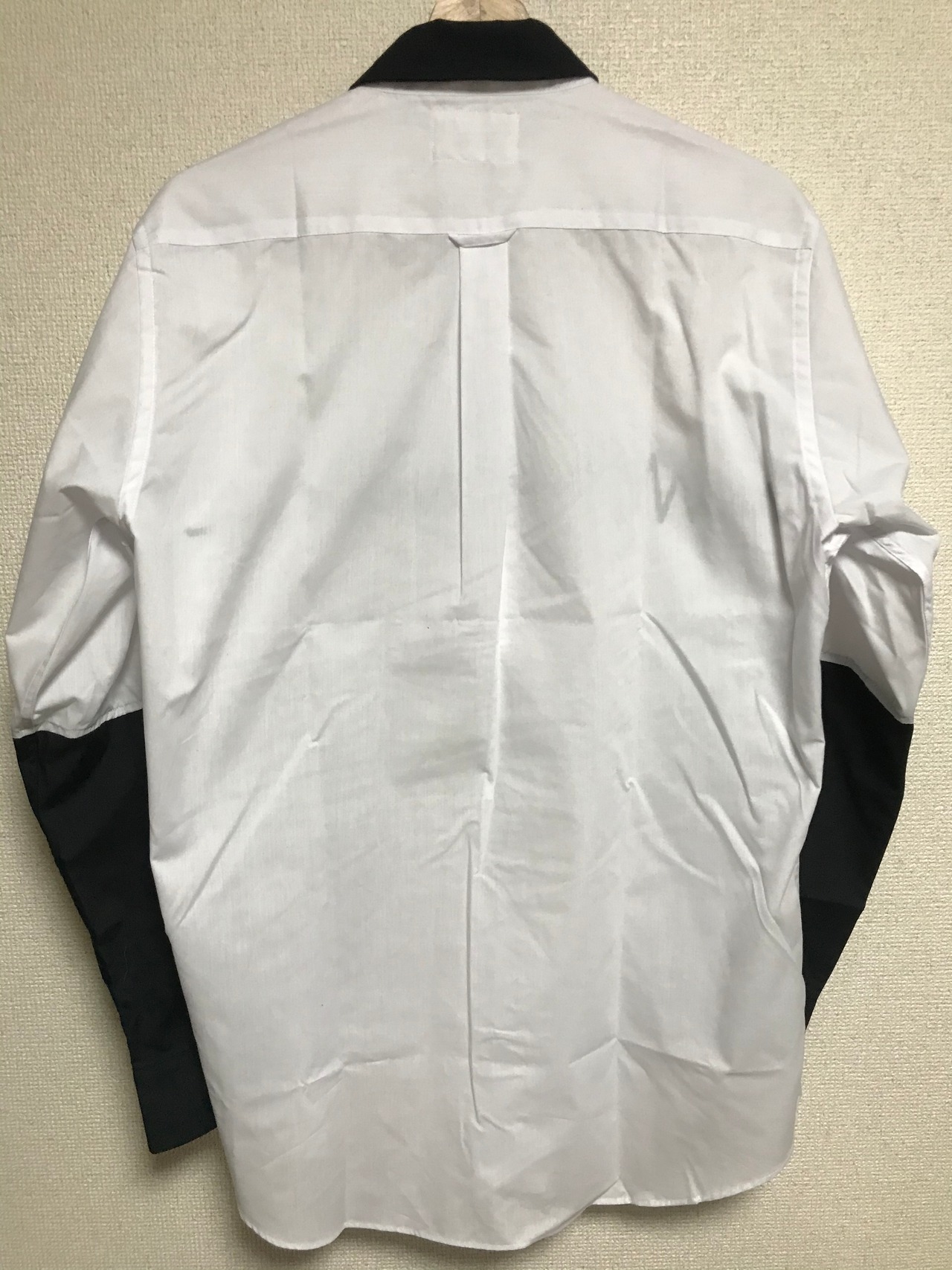 UNFINISHED袖切り替え心電図シャツ