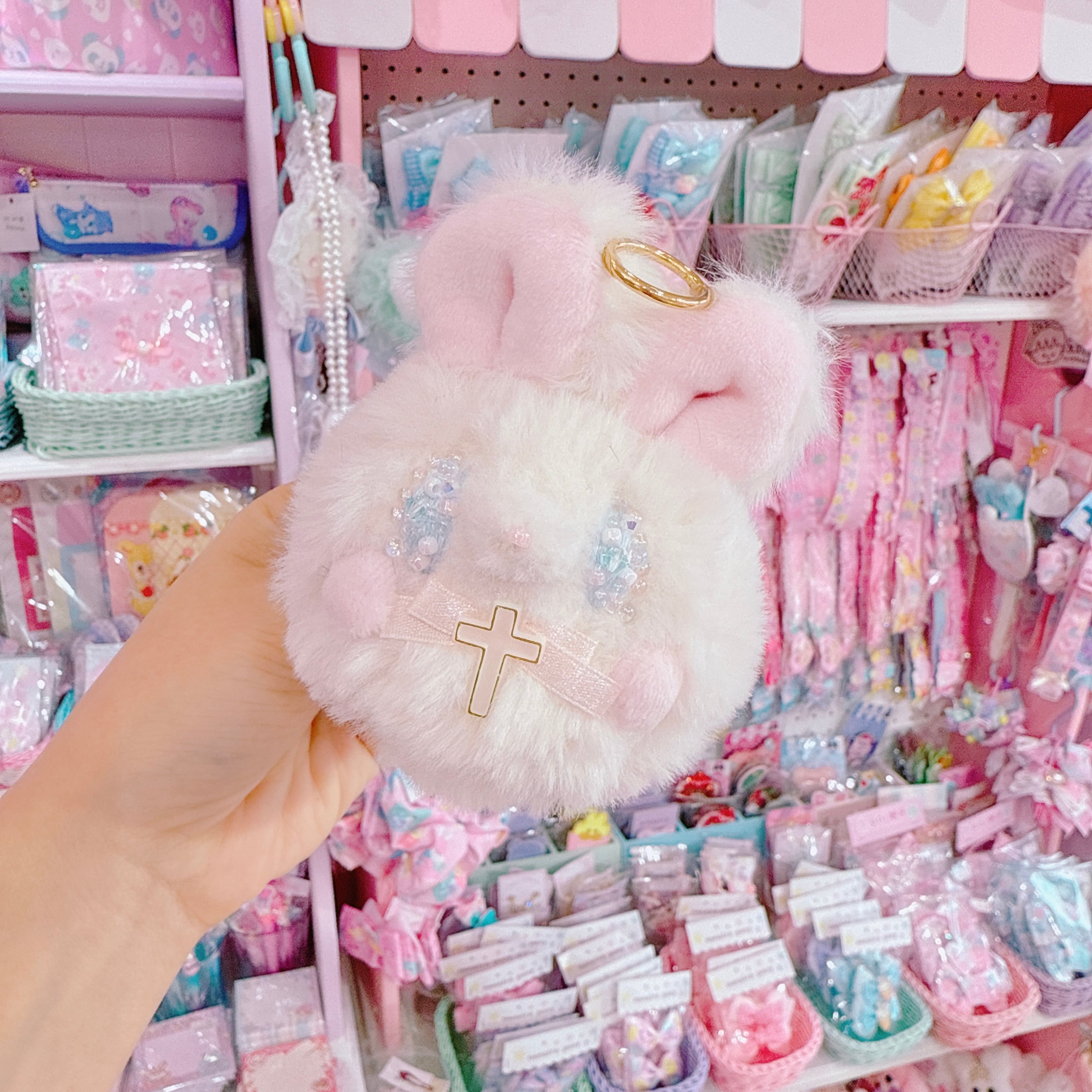 【J3】9-5聖・ネズエル(ビーズ)ぬいぐるみ