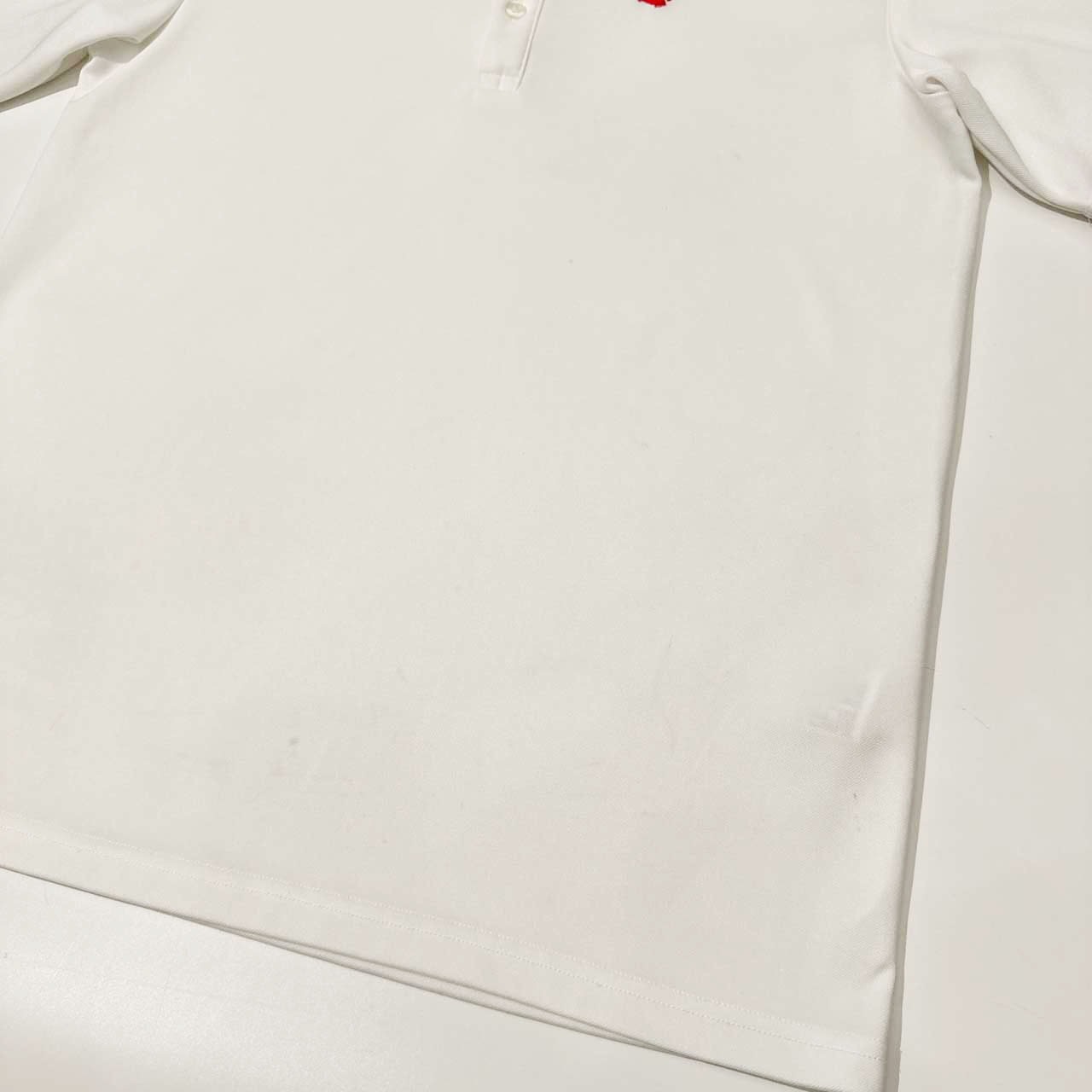 HONMA ホンマ 本間ゴルフ ワンポイント刺繍 ドライ BD 半袖 ポロシャツ サイズ L /メンズ/ホワイト