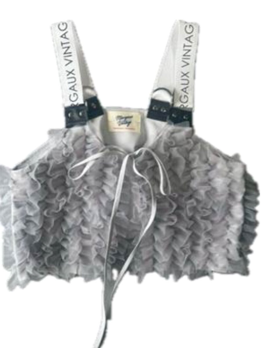 【4月入荷のご予約】MARGAUX VINTAGE / フッリルショートビスチェ MG AC-26060-S